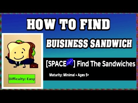 How To Find BUISINESS SANDWICH in FIND THE SANDWICHES [walkthrough]
