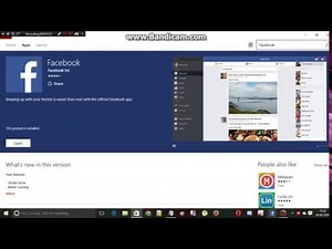 How to download a facebook for free in windows 8,8.1,10.