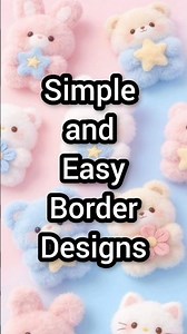 simple border designs|front page decoration|project work ideas|notebook frame|A4 sheet ideas #border