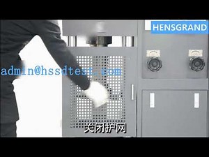 How to use YES 2000 KN 200 TON concrete cubes cylinders and blocks compression strength test machine