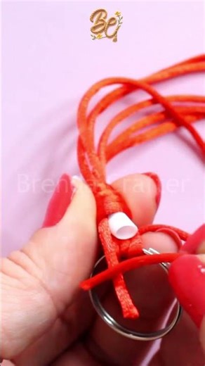 Make a keychain in minutes with thread 🙌💲👌☯️ #entrepreneurship #crafts