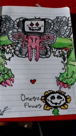 Omega Flowey Draw Undertale #fyp #undertale