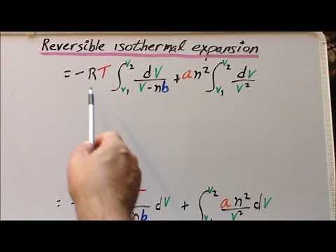 It's a gas: reversible, isothermal expansion of a van der Waals gas