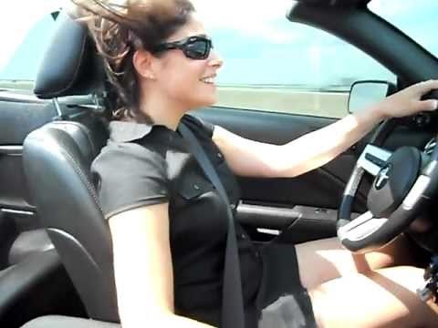Convertible Wind Deflector on a Mustang www.WindBlockerSE.com