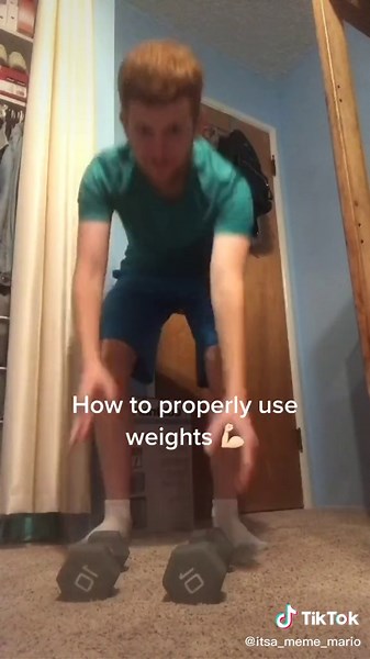 Here’s how to use weights! #funnyfails #weightlosschallenge #bringbacksummer19tiktok
