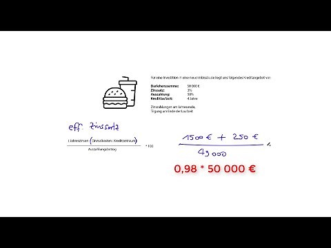 Effektivzinssatz: Berechnung mit Näherungsformel