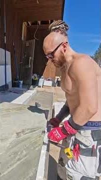 Large format tile installation. 2800x120 Large tile installation. HILTI. MAPEI