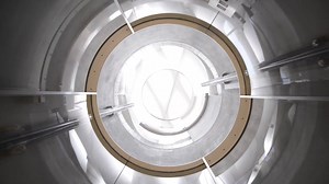 The elevator at The Broad museum in downtown Los Angeles in action. Brought to you by Mitsubishi Elevators US | Mitsubishi Electric