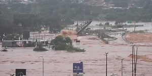 Watch: Boat slams into bridge, capsizes as death toll rises amid catastrophic flooding in southern Brazil