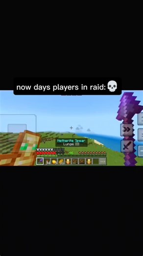 now days player's in raid Minecraft part 2 #sorts #minecraft #gaming #shorts #memes