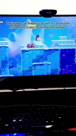 Hoy juegue con el personaje Nabbit y me ha encantado. #nintendo #nabbit #gameplay