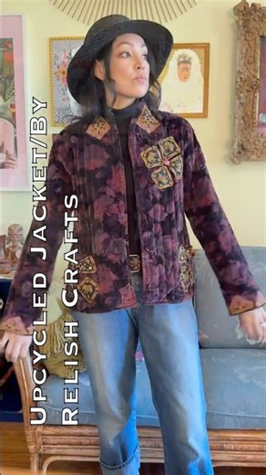 Styling My Upcycled Thrifted Mandala Jacket: Cosmic MAXIMALIST Fashion ✨