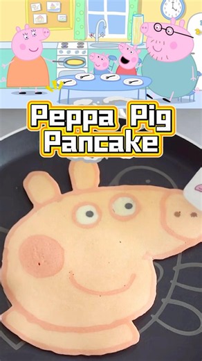Pancake from Peppa Pig #pancakerecipe #peppapig #funny cooking #food #pancake #peppapigfood
