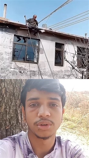 মই ছাড়া উপর থেকে নামলো 😱 #shorts #youtubeshorts #trending