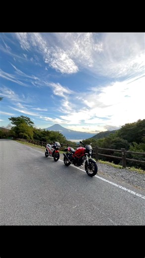 やっと晴れて久々くっきり富士山見えた😎#fz400r #monster400 #バイク #オートバイ 2026,09,24