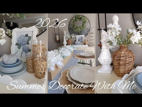 🌱NEW🌱 2026 SUMMER DINING ROOM DECORATE WITH ME🌱