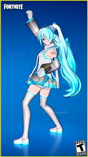 Fortnite Whiplash Emote Snow Miku Skin Thicc 🍑😜😱