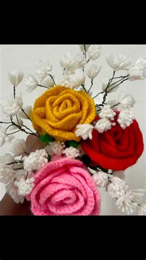 How to make Gypsy Flowers at Home | Baby’s Breath Flower #crochet #diyflower #shorts #youtubeshorts