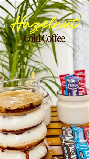 Hazelnut Cold coffee | Try once and you will always go for more 🥤