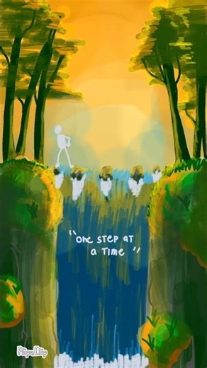 “One step at a time” short animation