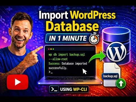 How To Import WordPress Database Using WP-CLI (Full Guide)