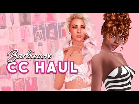 CC Haul: Barbiecore 💗 100+ Links! | Sims 4 CC Haul
