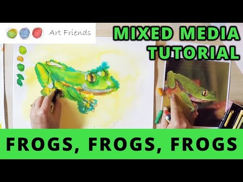 Combine Drawing and Painting Frogs | Easy Frog Art for Beginners | Frogs, Frogs, Frogs Part 4