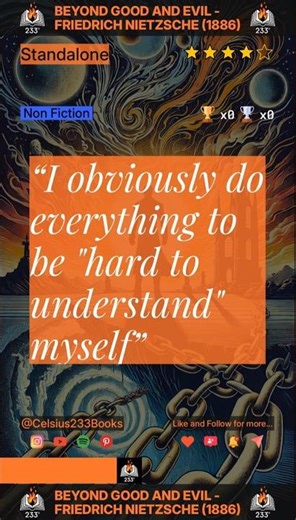 Beyond Good and Evil - Friedrich Nietzsche (1886) Quotes