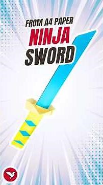 Origami Katana Tutorial: Ninja Sword from 2 A4 Sheets