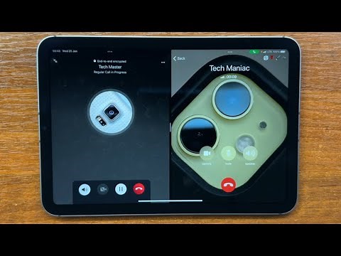Apple iPad Mini 6 Viber vs Telegram Apps Split Screen View Incoming Calls + Call Waiting