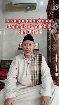 Prohibition on Storing Sacrificial Meat for More Than 3 Days