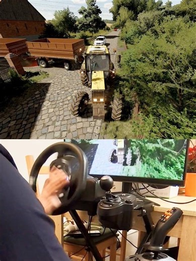 Farming Simulator MTZ 1021 Logitech Steering Wheel Manual Gearbox Thrustmaster Farmstick #dkgc #mtz