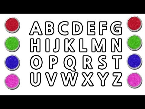 Learn Cute ABC Alphabet Drawing Painting Colouring for kids, Toddlers Easy step by step Drawing |