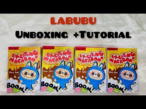 [🎀Paper Diy🎀] LABUBU blind box unboxing + Tutorial how to make labubu blind box
