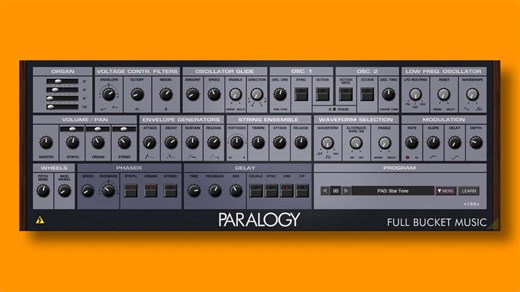 Full Bucket Music Paralogy Is A Free Software Synth Based On The Crumar Trilogy & Stratus