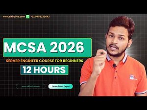 MCSA 2026 || Windows Server Administration Tutorial Beginner Guide | Learn from Expert 👍