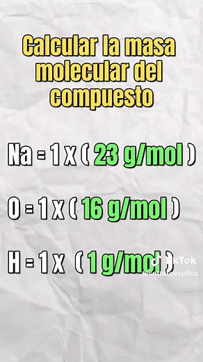 Como convertir de moles a gramos #estequiometria #quimica #quimicainorganica #cienciaentiktok #sotteteexplica #moles