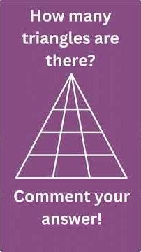 How many triangles are there? #puzzle