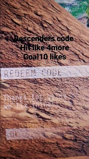 descenders codes!!