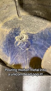 Poured molten metal into a unicorn pop it! #moltenmetal #popit #satisfying #unicorn | Calligraphyti