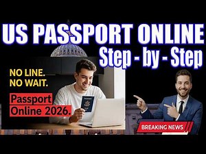 US Passport Apply Online 2026 | Step-by-Step Guide for Beginners | No Line No Wait