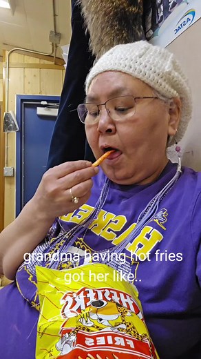 Grandma Enjoys Hot Fries: A Fun Reaction