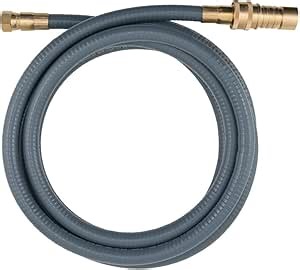 Dormont + 20D + Portable Outdoor Gas Connector + 3/8" FNPT x 3/8" FNPT, 3/8" OD Female Flare x 3/8" MPT Fitting, 12' L, + Gray Coating