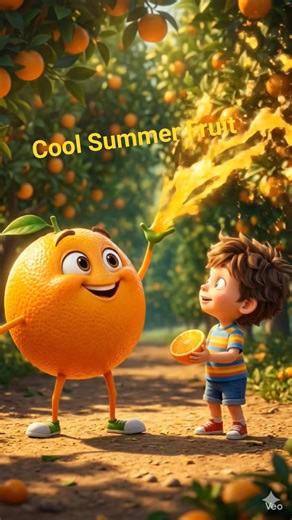 Orange The Energy Fruit 🍊⚡ | Animated Short #orange #summer