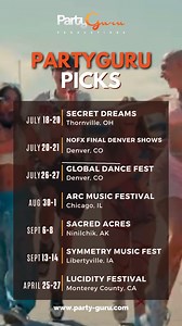 Need helping picking your next festival? We have some suggestions for some exciting festivals that are coming up! Head to www.party-guru.com for more information and to purchase tickets. #musicfestivals #festivals | Party Guru Productions