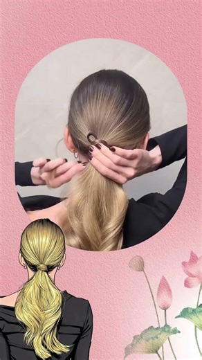 Tips for improving a regular ponytail#Easy to learn#Wait a moment. I ll pose first#A simpl