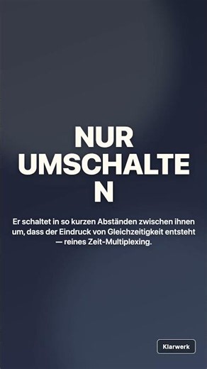 Multitasking: Nur eine clevere Illusion