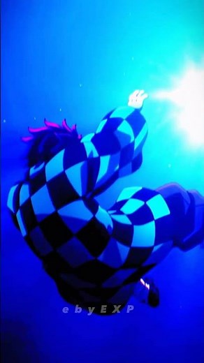 Deep Ocean! DROWNING ANIME MOMENTS #anime #tanjiro #shorts #like #animeedit #ocean #blue