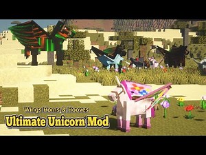 Minecraft 1.16.5 - Wings Horns & Hooves, the Ultimate Unicorn Mod
