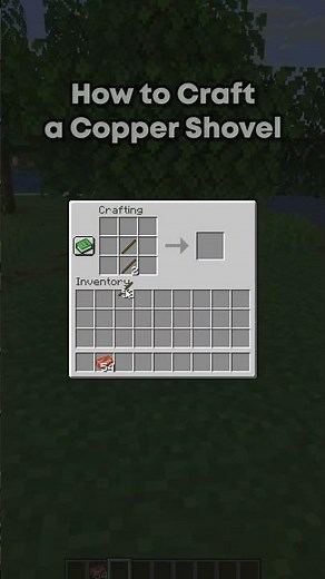 How to Craft a Copper Shovel in Minecraft
